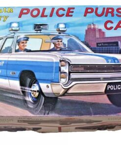 1960's Plymouth Fury Police Pursuit Car GC-1300 Plastic Model by Jo-Han 1:25
