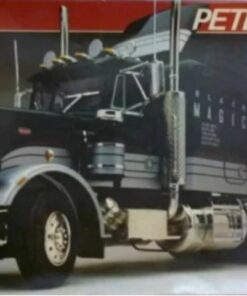 1/25 SCALE REVELL PETERBILT 359 BLACK MAGIC MODEL TRUCK KIT #7410
