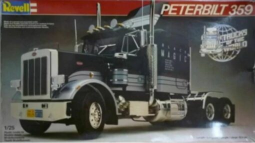 1/25 SCALE REVELL PETERBILT 359 BLACK MAGIC MODEL TRUCK KIT #7410