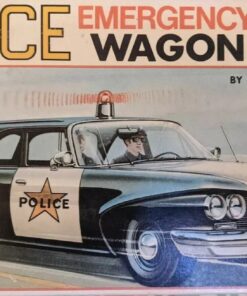 SUPER RARE! JOHAN PLYMOUTH POLICE EMERGENCY WAGON Model Kit *COMPLETE *GORGEOUS!