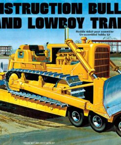 AMT Lowboy Trailer & Bulldozer Combo 1:25 Scale Model Kit