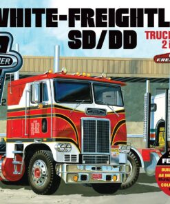 AMT WHITE FREIGHTLINER 2-IN-1 SD-DD CABOVER TRACTOR (75TH ANNIVERSARY) 1:25 SCALE MODEL KIT